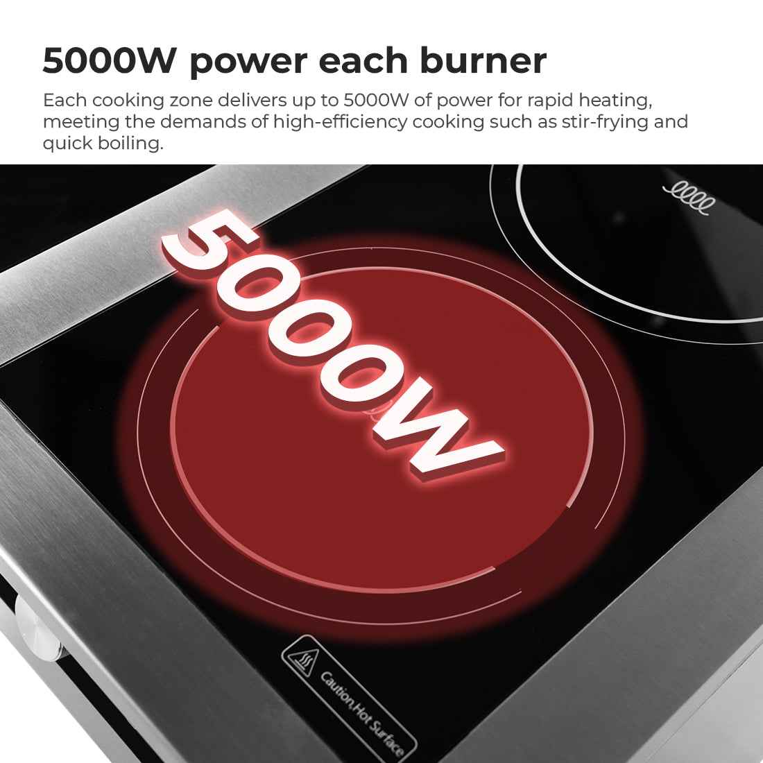 Electmax 700 Series Induction 4-Burner Cooker with Splashback EIC7-800P