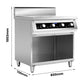 Electmax 700 Series Induction 4-Burner Cooker with Splashback EIC7-800P