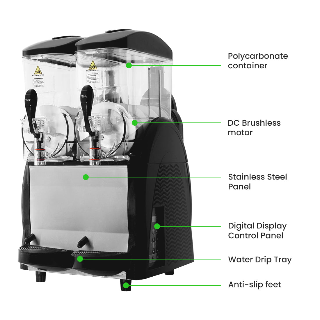 Benchstar Double 12 Litre Granita & Slushy Machine – FABIGANI-2S