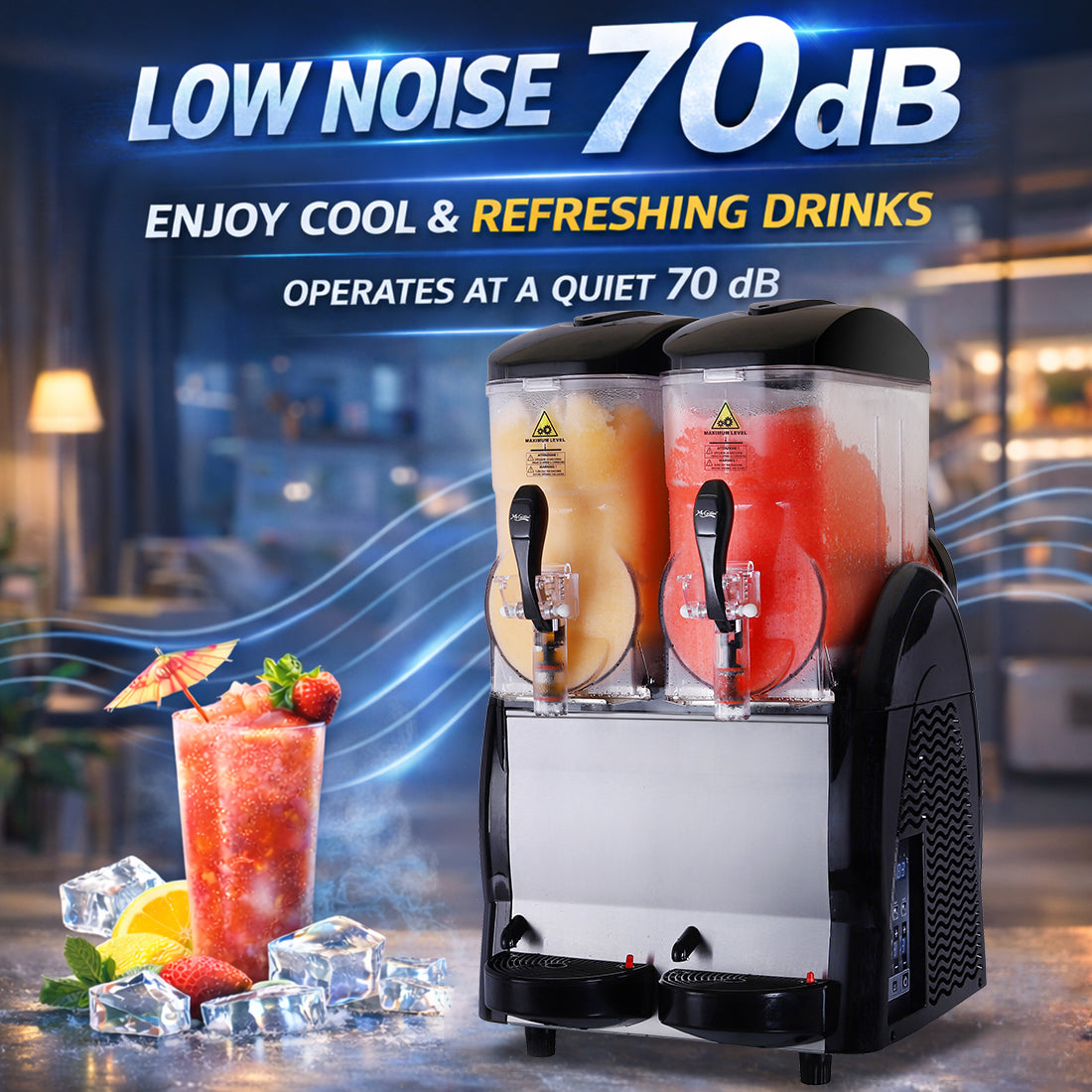 Benchstar Double 12 Litre Granita & Slushy Machine – FABIGANI-2S