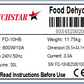 Benchstar Food Dehydrator with 10 trays  FD-10HB
