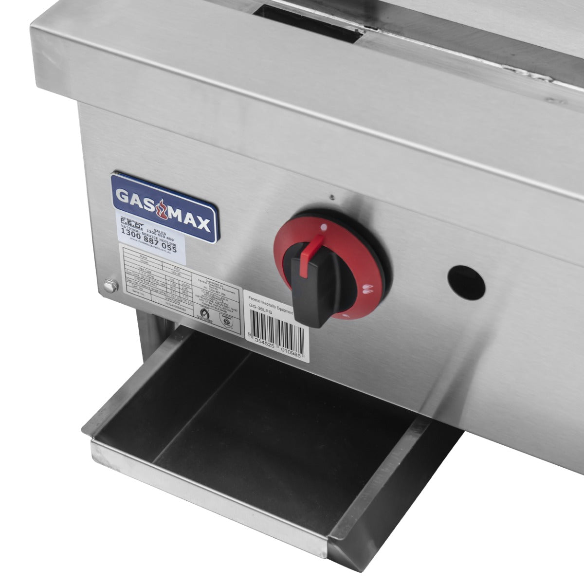 Gasmax Three burner NG Griddle Top – GG-36