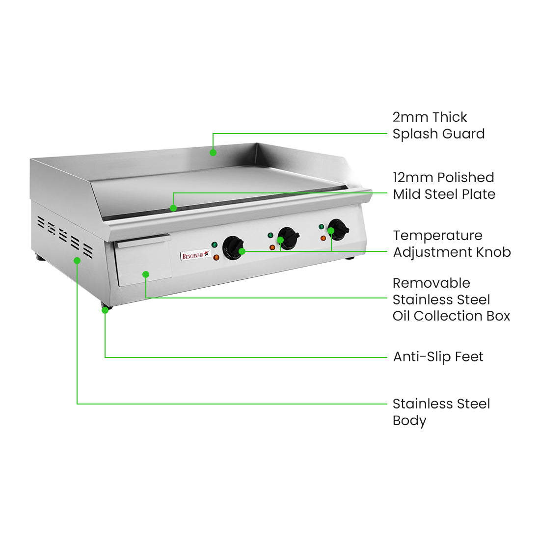 Benchstar MAX~ELECTRIC Griddle – GH-760E