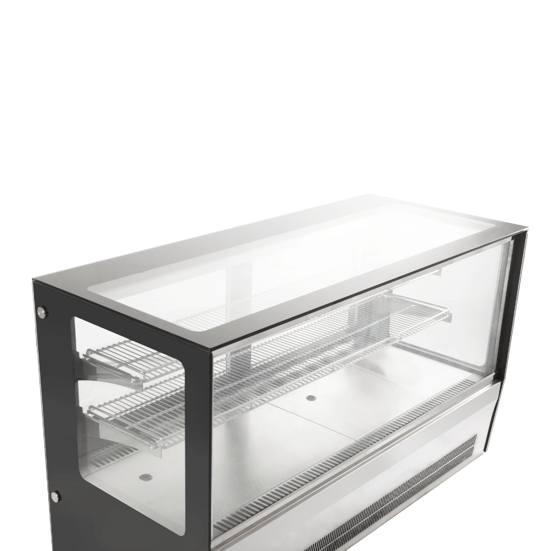 Counter top square 2 Shelves Glass cold food display – GN-1200RT