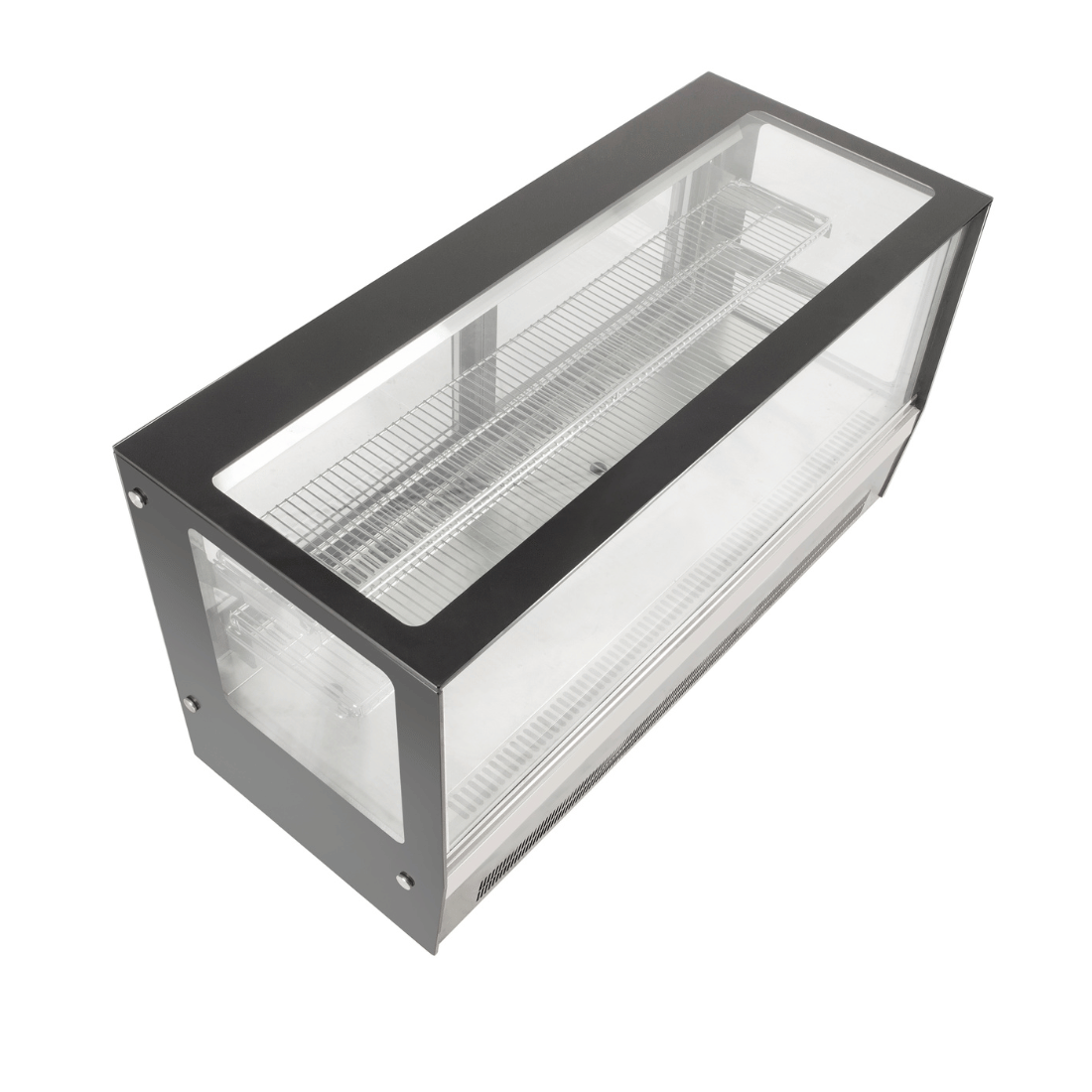 Counter top square 2 Shelves Glass cold food display – GN-1200RT