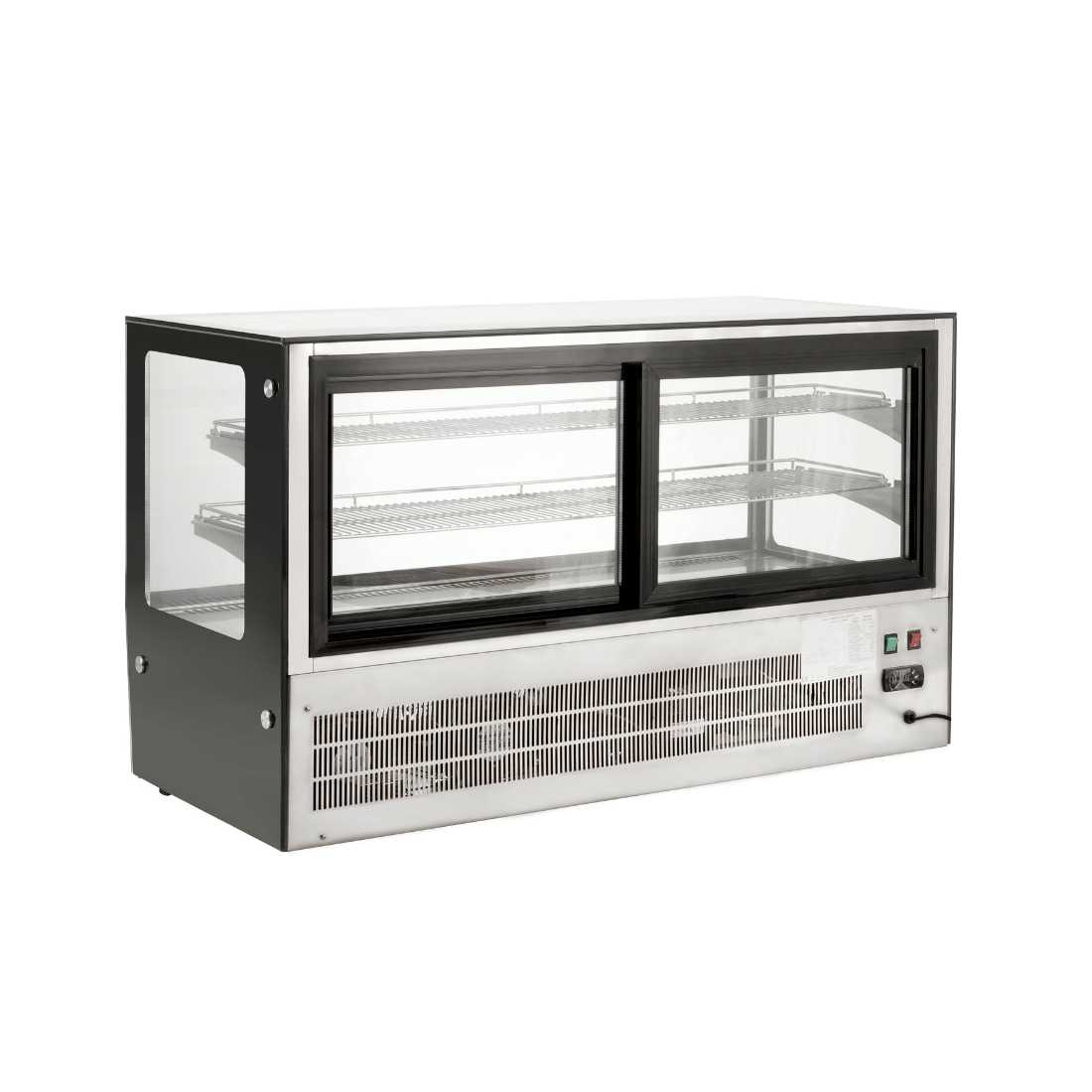 Counter top square 2 Shelves Glass cold food display – GN-1200RT