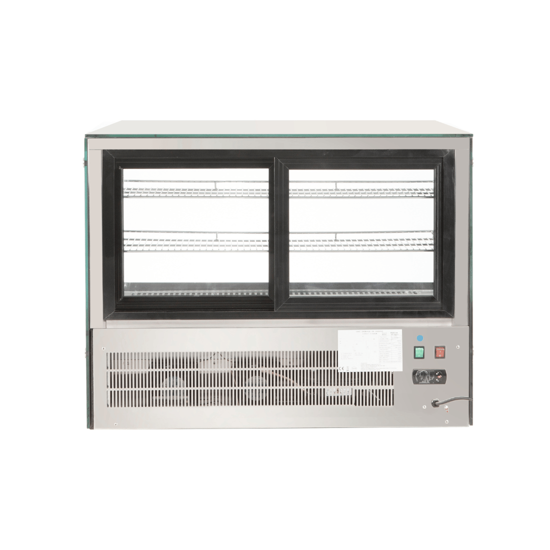 Bonvue Counter top square glass cold food display – GN-900RT