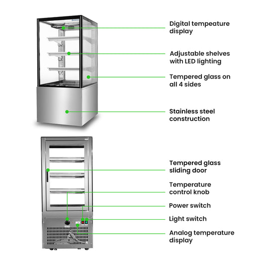 Bonvue Heated Display Cabinet – H-SF820V