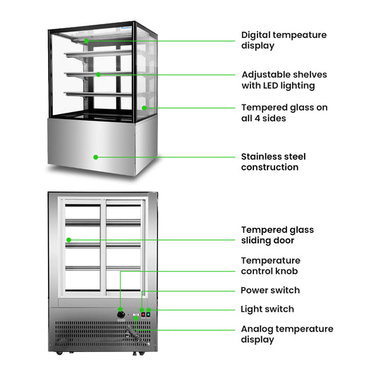 Bonvue Heated Display Cabinet – H-SF830V