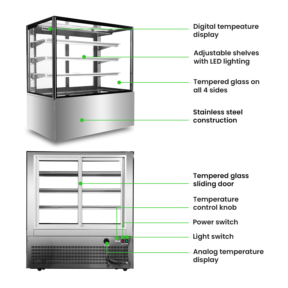 Bonvue Heated Display Cabinet – H-SF840V