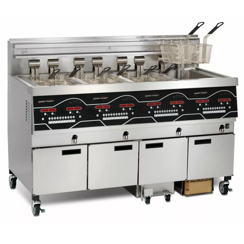 Henny Penny EEG244FFFF – Gas – Four Well Filter Fryer