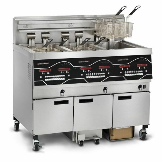 Henny Penny EEG243FFF – Gas – Three Well Filter Fryer