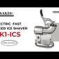 Yasaki Durable Waterproof Fast Speed Ice Shaver AK1-ICS