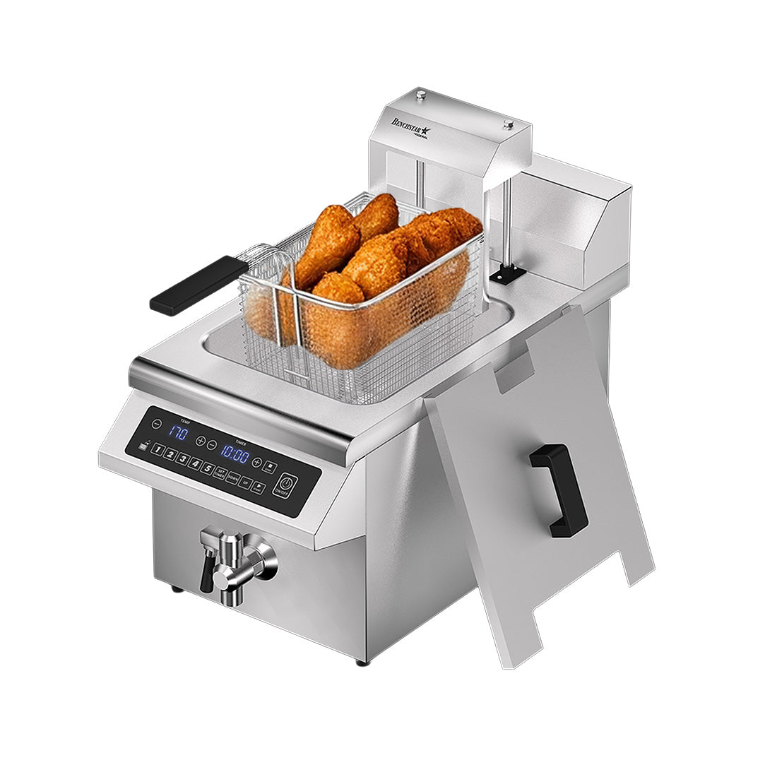 Benchstar Single Tank Auto Lifting Induction Fryer – IF3500S-AL