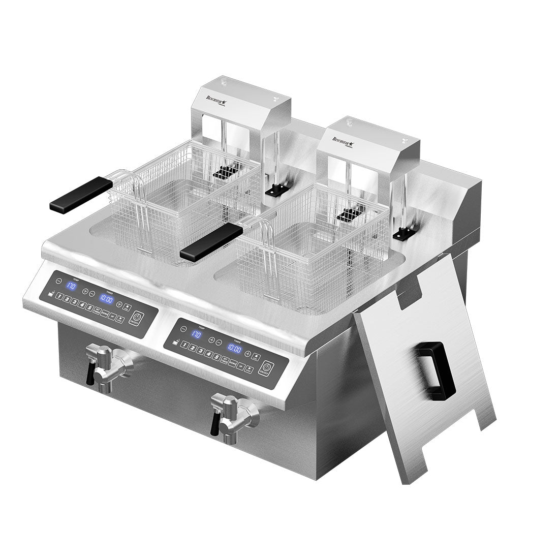 Benchstar Double Tanks Auto Lifting Induction Fryer – IF7000D-AL