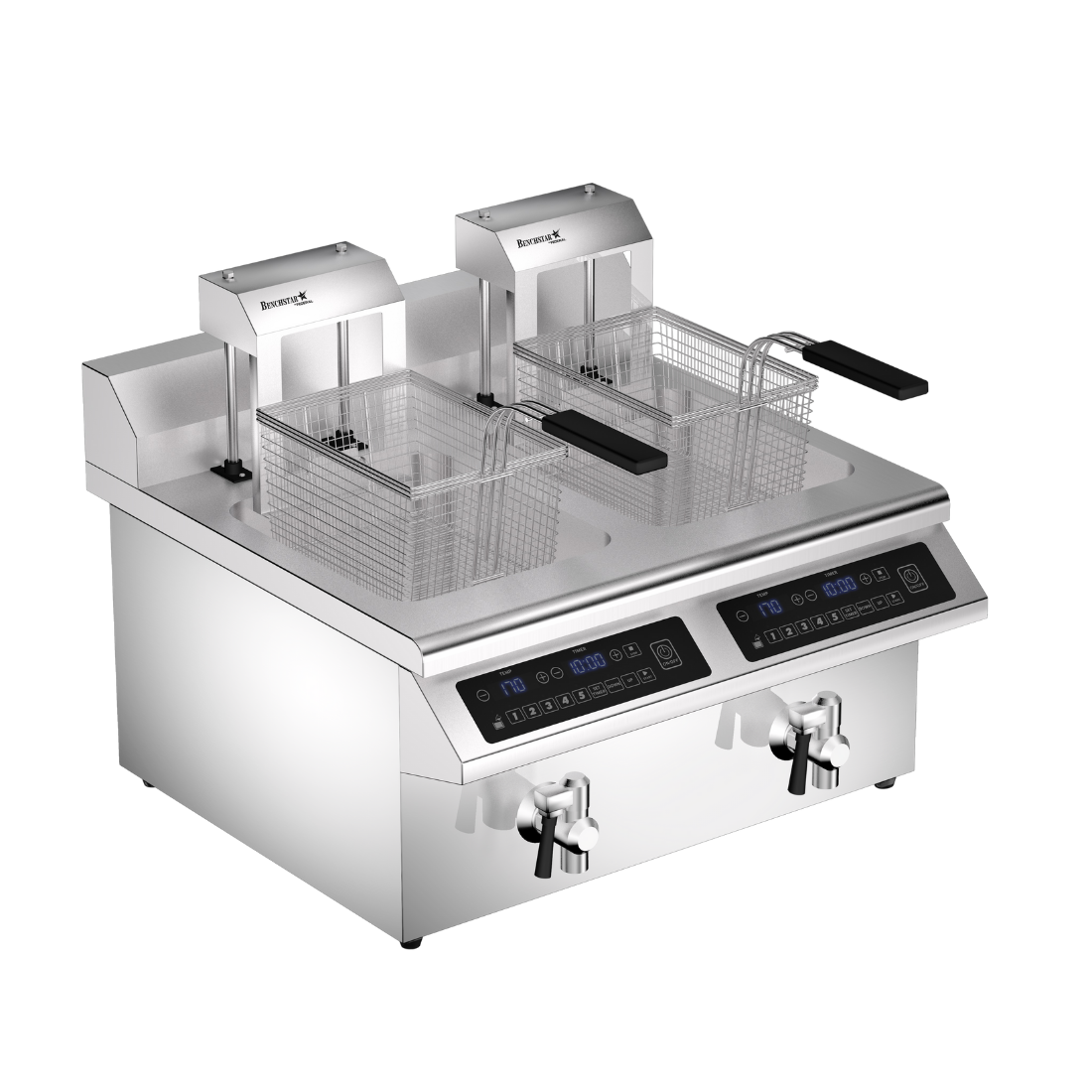 Benchstar Double Tanks Auto Lifting Induction Fryer – IF7000D-AL