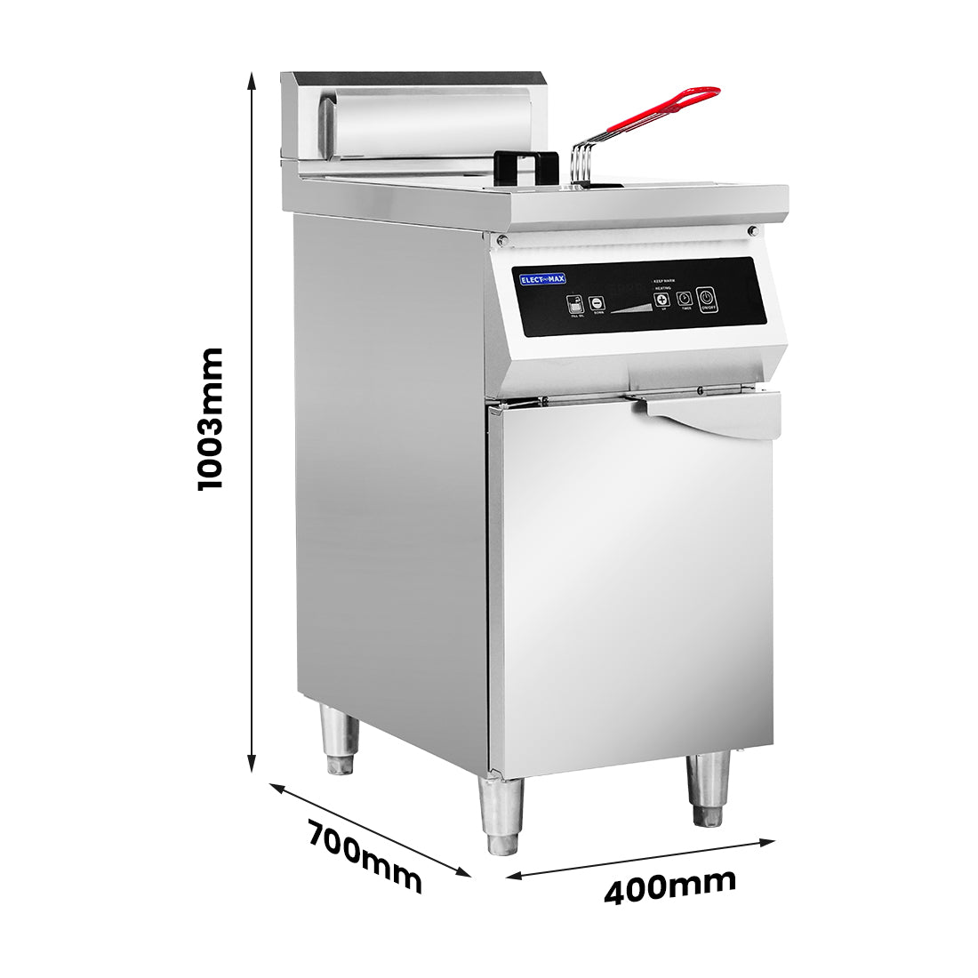 Electmax 700 Series Induction Single Fryer with Splashback – IFS7-30L