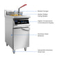 Electmax 700 Series Induction Single Fryer with Splashback – IFS7-30L