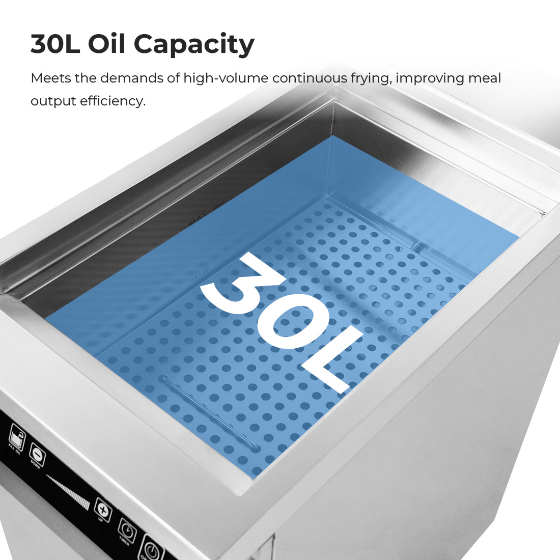 Electmax 700 Series Induction Single Fryer with Splashback – IFS7-30L