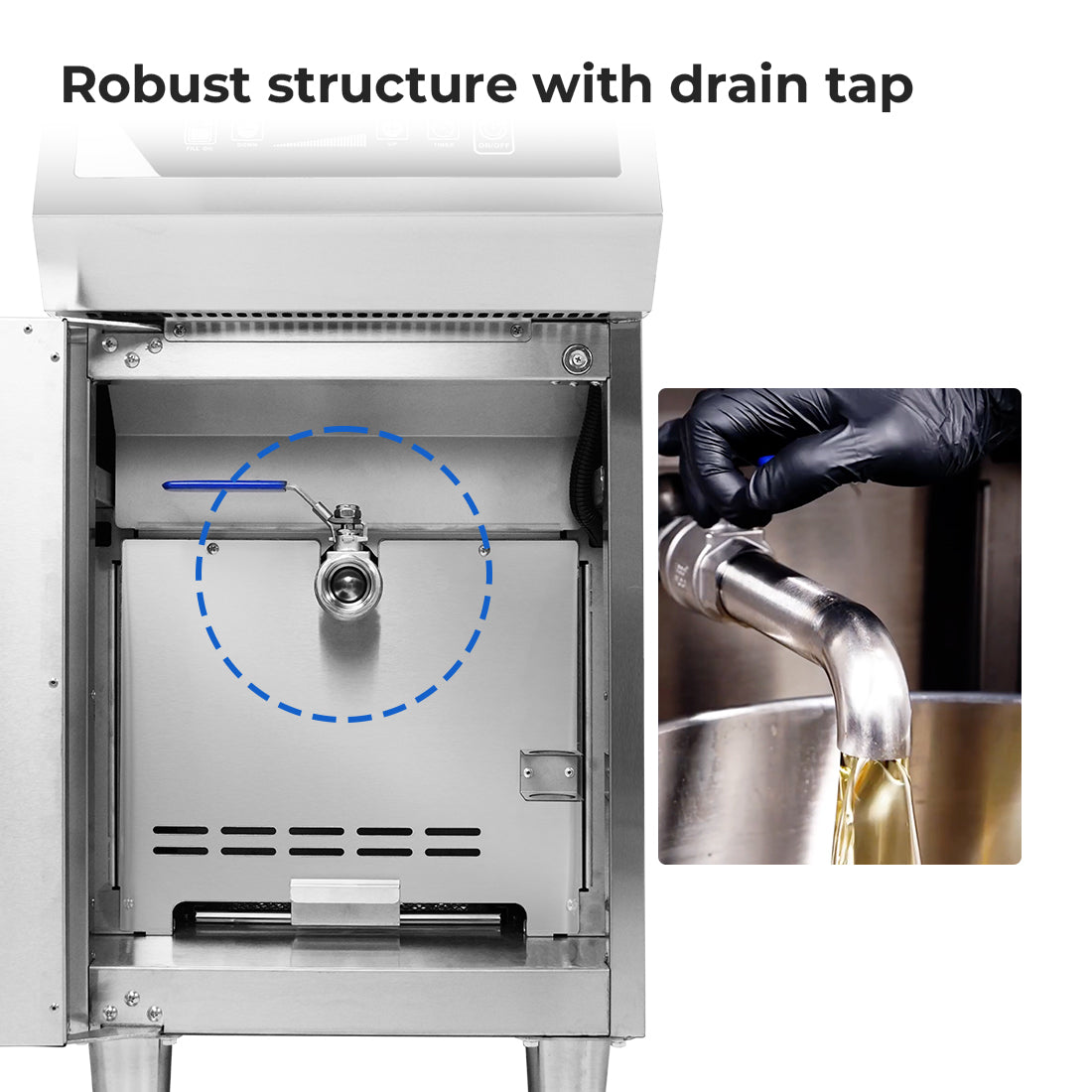 Electmax 700 Series Induction Single Fryer with Splashback – IFS7-30L