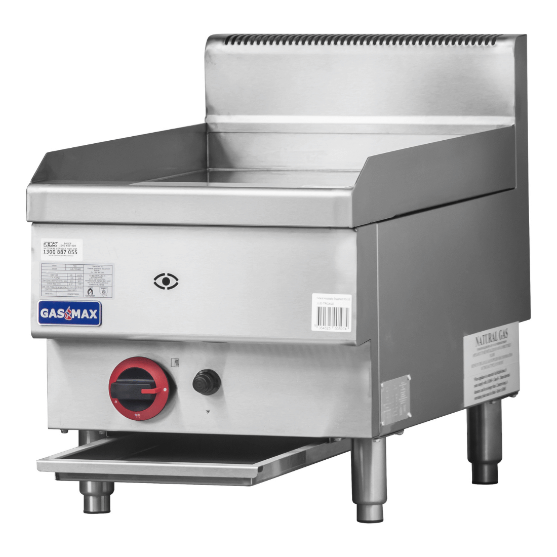 GASMAX Benchtop Single Burner Griddle – JUS-TRG40E