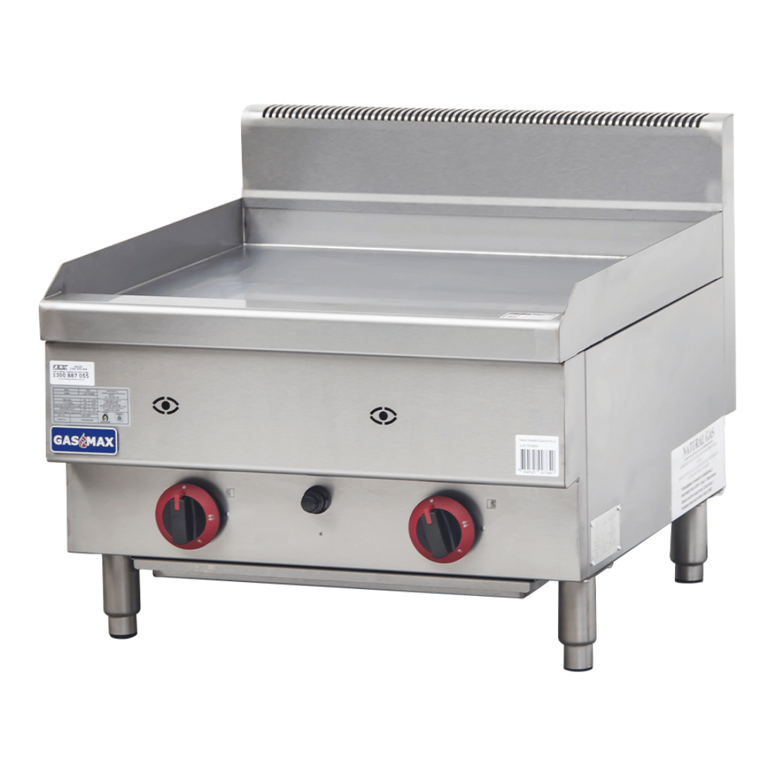 GASMAX Benchtop 2 Bunner Griddle 600mm – JUS-TRG60ELPG