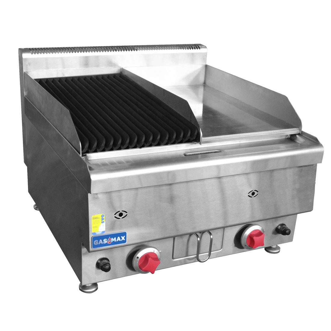 GASMAX Benchtop LPG Gas Combo 1/2 Char & 1/2 Griddle – JUS-TRGH60ELPG