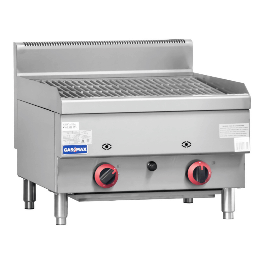 GASMAX Benchtop 2 Burner Chargrill – JUS-TRH60E