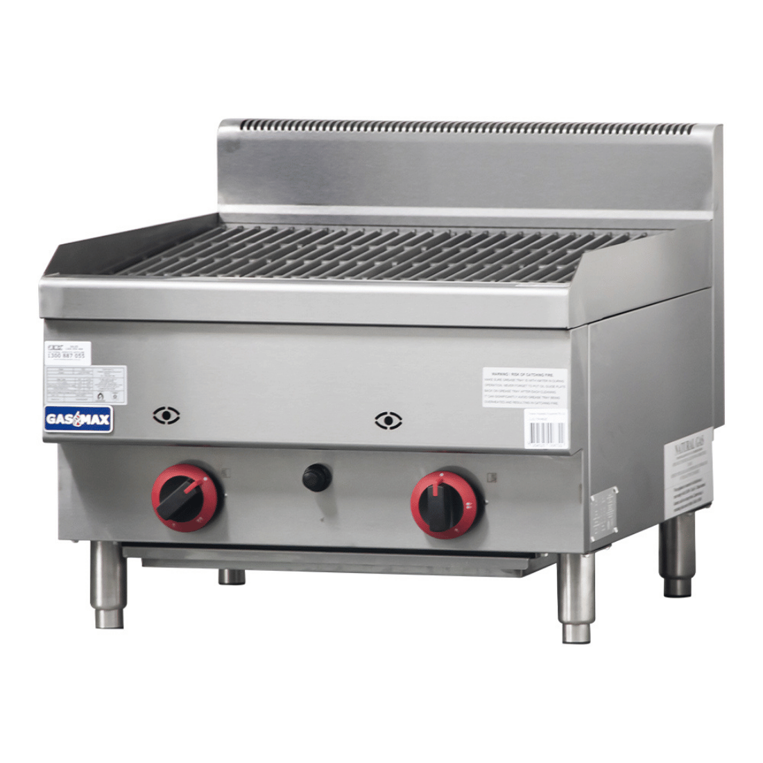 GASMAX Benchtop 2 Burner Chargrill – JUS-TRH60E