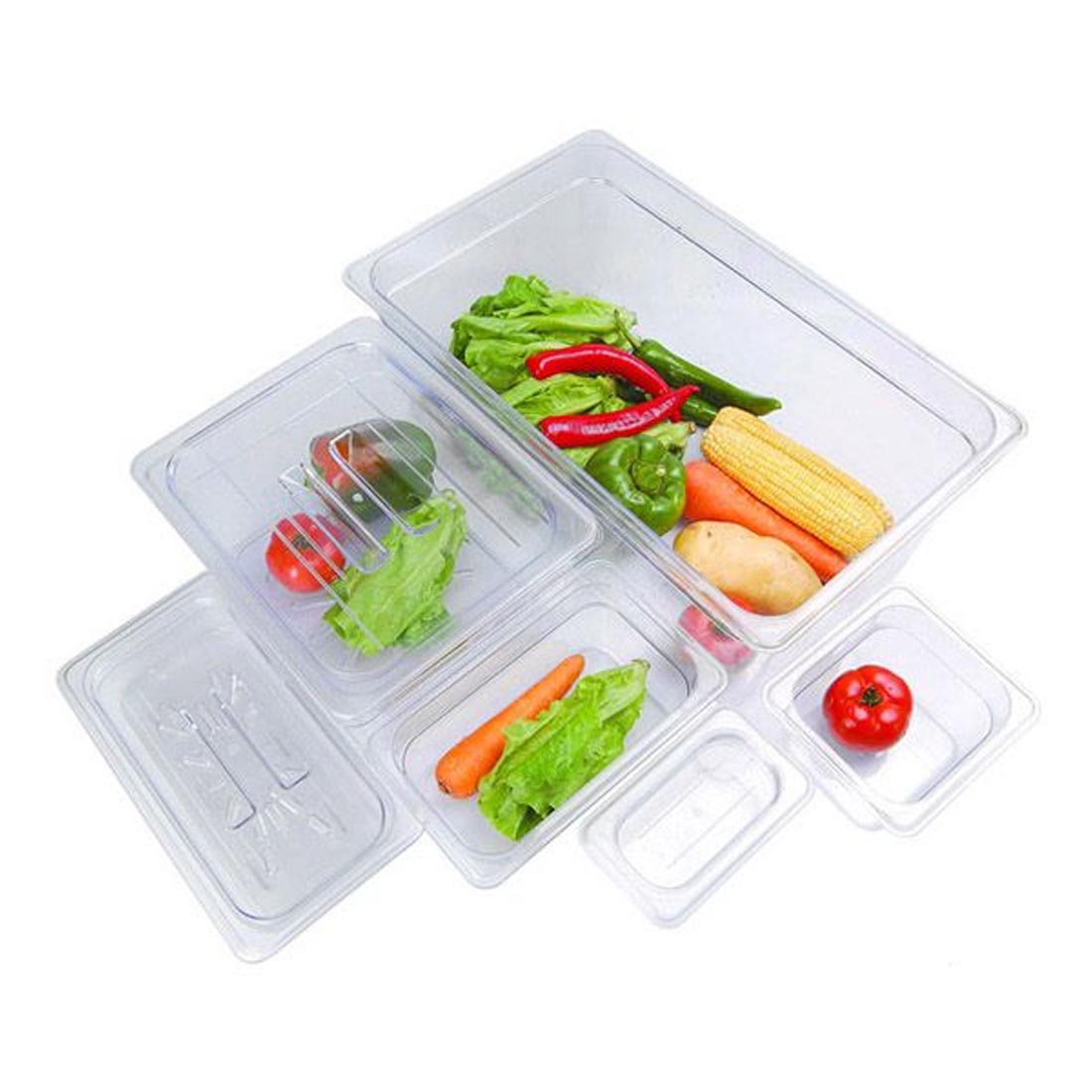 JW-P194 – Clear Poly 1/9 x 100 mm Gastronorm Pan