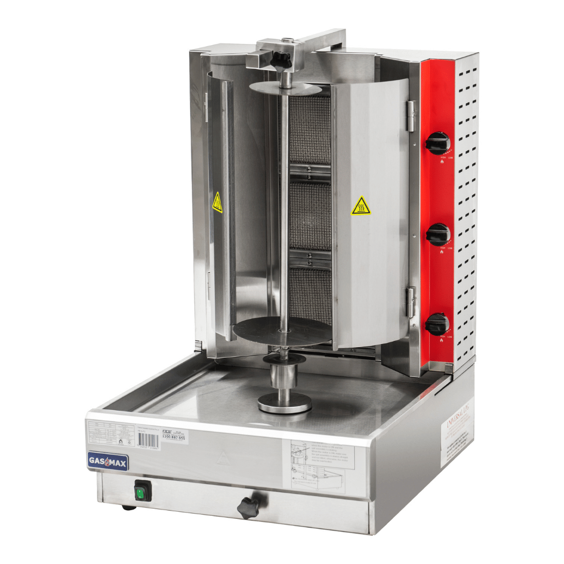 GasMax Semi-automatic 3 Burner LPG Kebab Machine – KB-3LPG