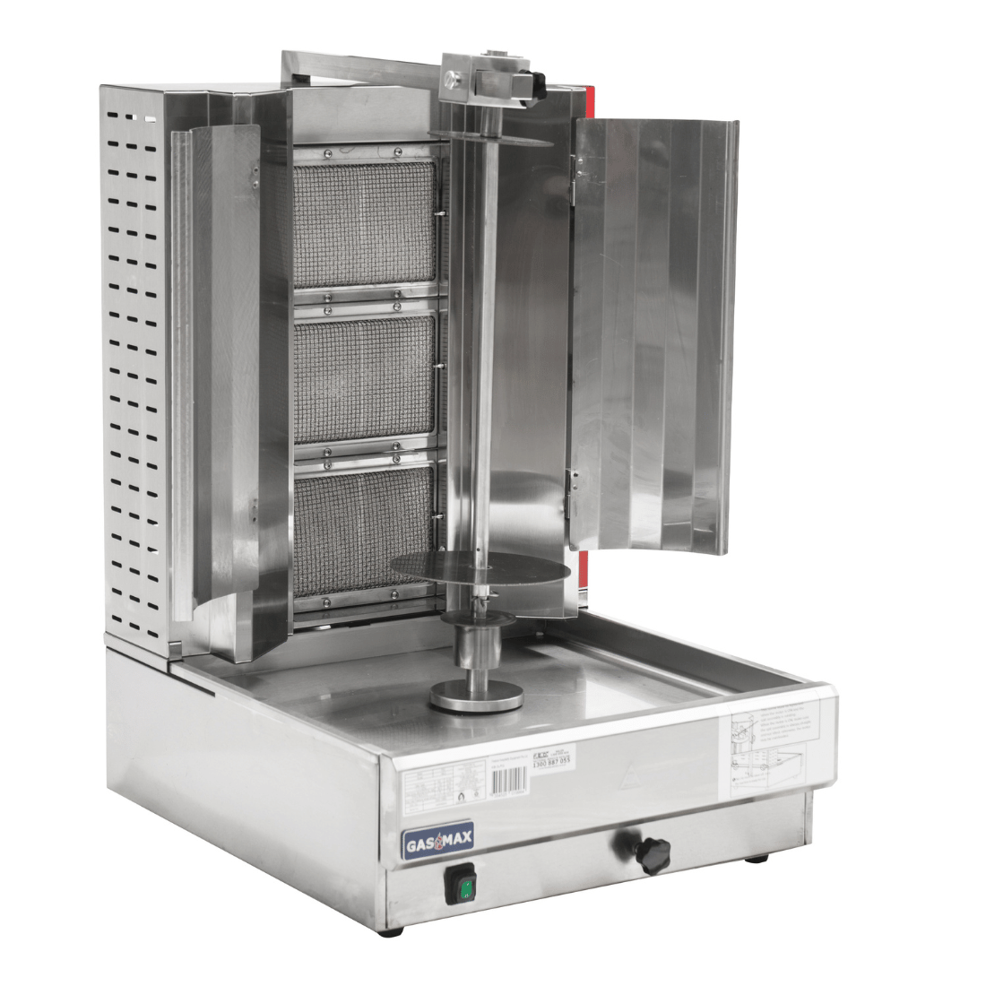 GasMax Semi-automatic 3 Burner LPG Kebab Machine – KB-3LPG