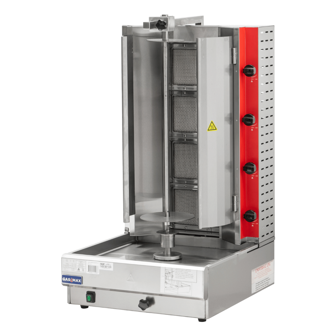 Gasmax Semi-automatic 4 Burner LPG Kebab Machine – KB-4LPG