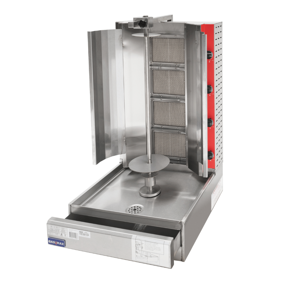 Gasmax Semi-automatic 4 Burner LPG Kebab Machine – KB-4LPG