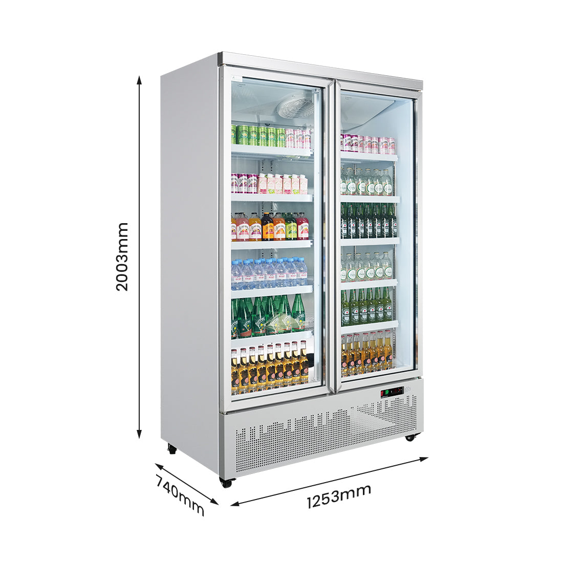 Thermaster Double Door Supermarket Fridge – LG-1000GBM