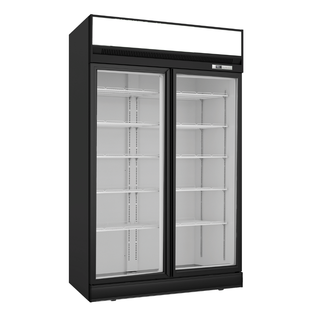 Thermaster Black Upright Double Glass Door Freezer – LG-1006DF