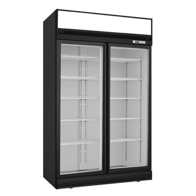 Thermaster Black Upright Double Glass Door Freezer – LG-1006DF