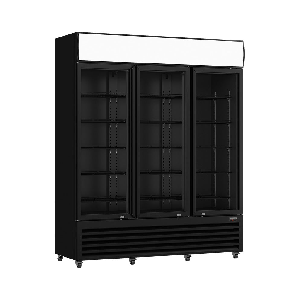 Thermaster Three Glass Door Colourbond Upright Drink Fridge – LG-1203BP