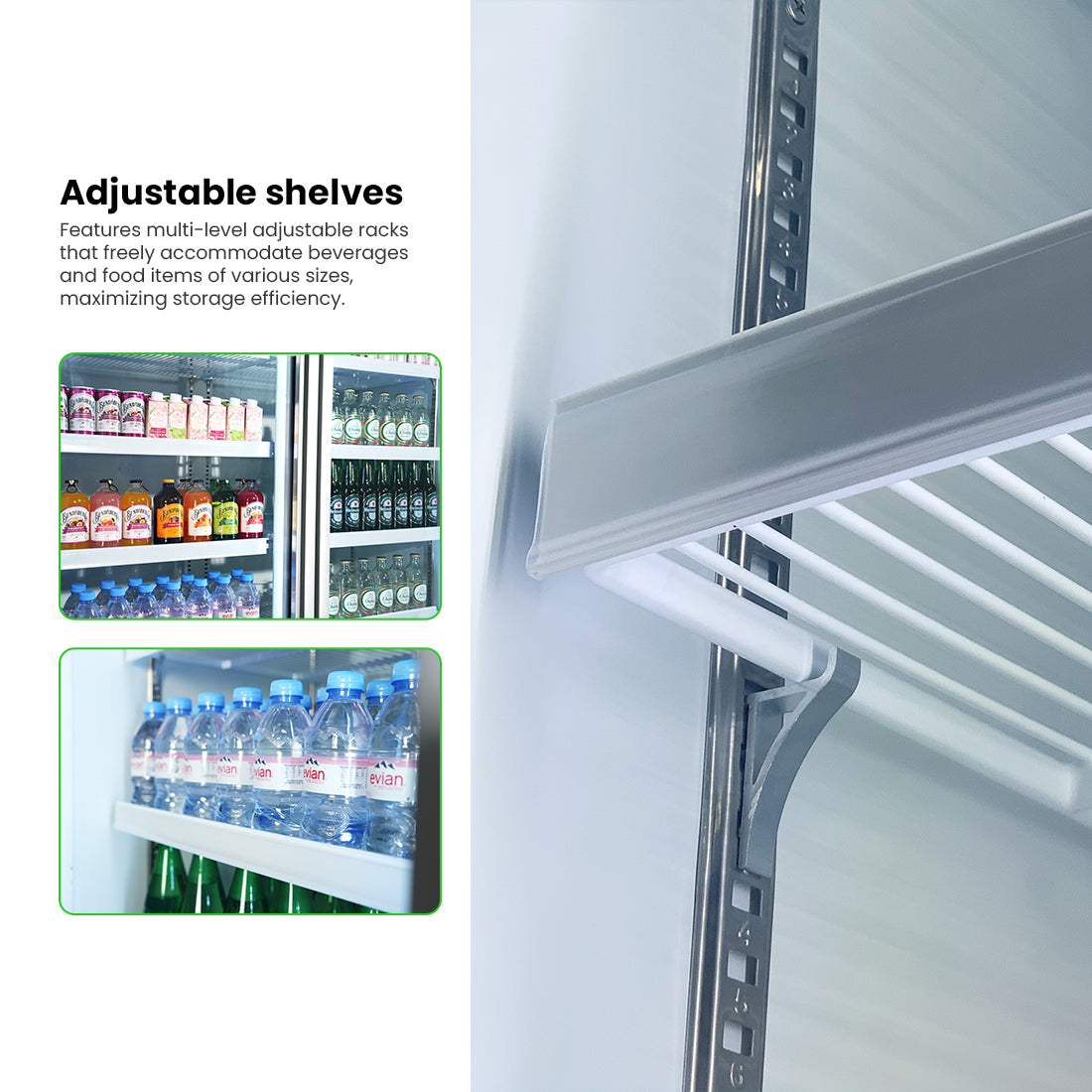 Thermaster Double Door Supermarket Fridge – LG-1000GBM
