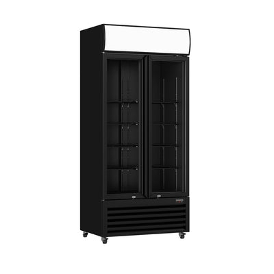 Thermaster Double Glass Door Colourbond Upright Drink Fridge – LG-580BP