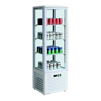 Thermaster Four-sided Upright Beverage Display Fridge Ivory-white – LSC235
