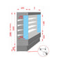 Tecnodom Open Chiller with 4 Shelves – TDVC60-CA-187