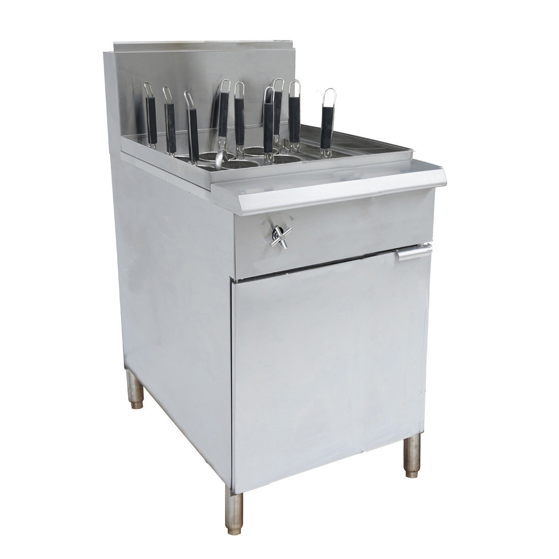 PC150-9 – V Pan Natural Gas 9 Baskets Pasta and Noodle Cooker
