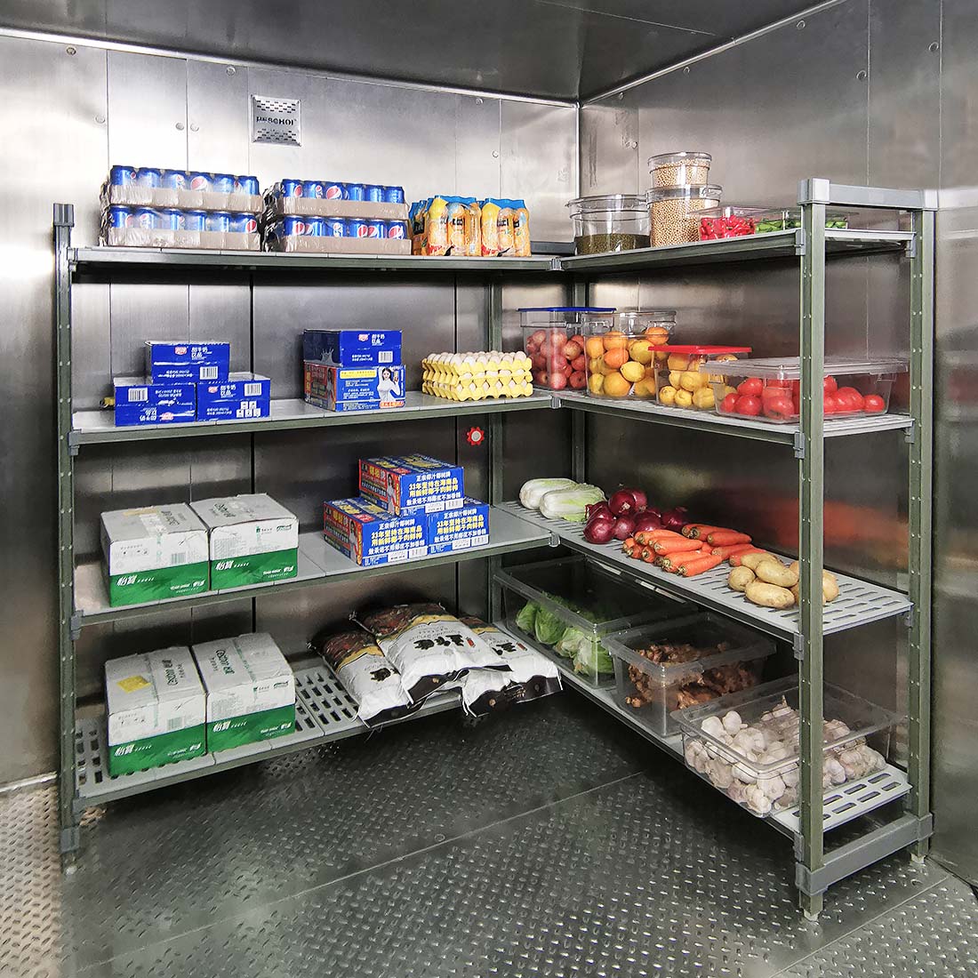 Modular System PCU24/60 – Poly Coolroom Shelving Starter Kit
