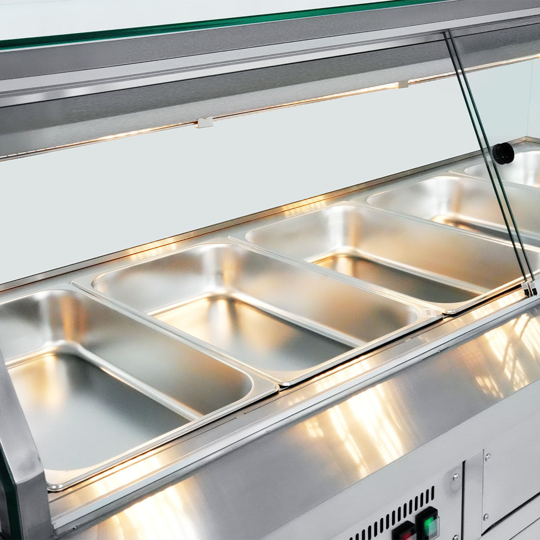 Thermaster Wet and Dry Bain Marie Display 4x1/1 GN Pans – PG150FE-XG