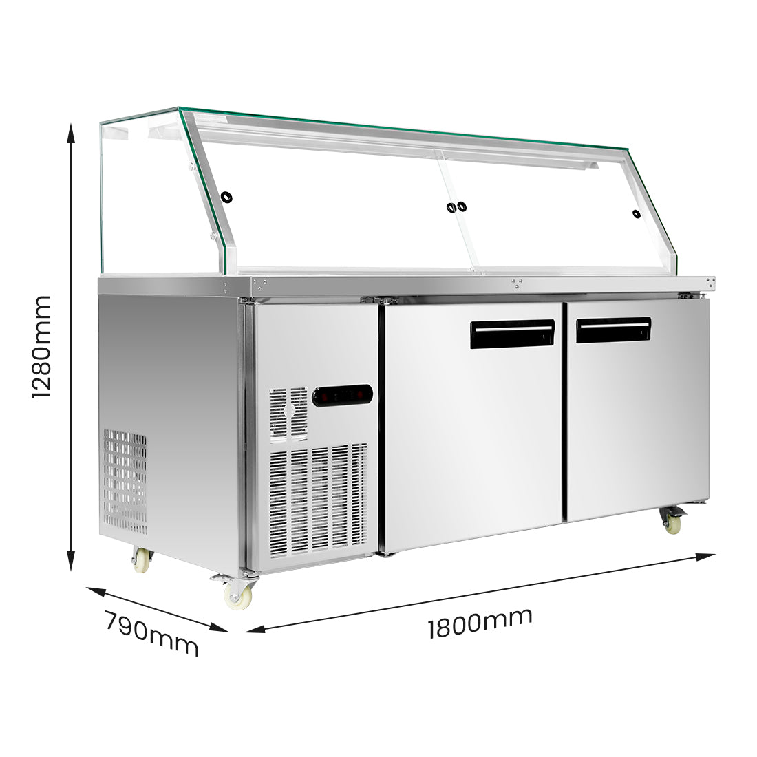 Thermaster Cold Salad & Noodle Bar 5x1/1 GN Pans – PG180FA-XG