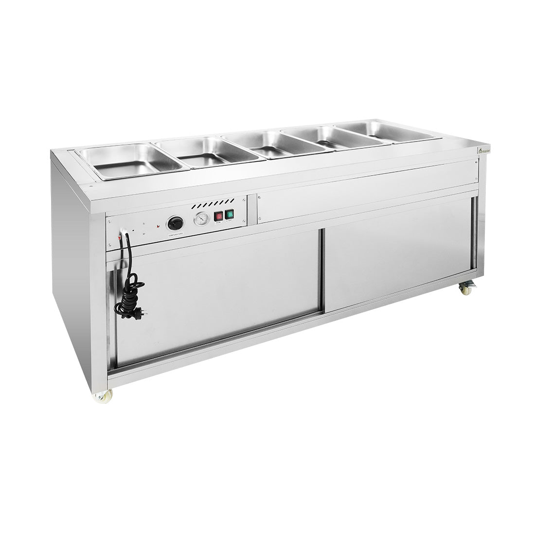 Thermaster Premium Wet and Dry Bain Marie Food Display 5x1/1 GN Pans – PG180FE-XB