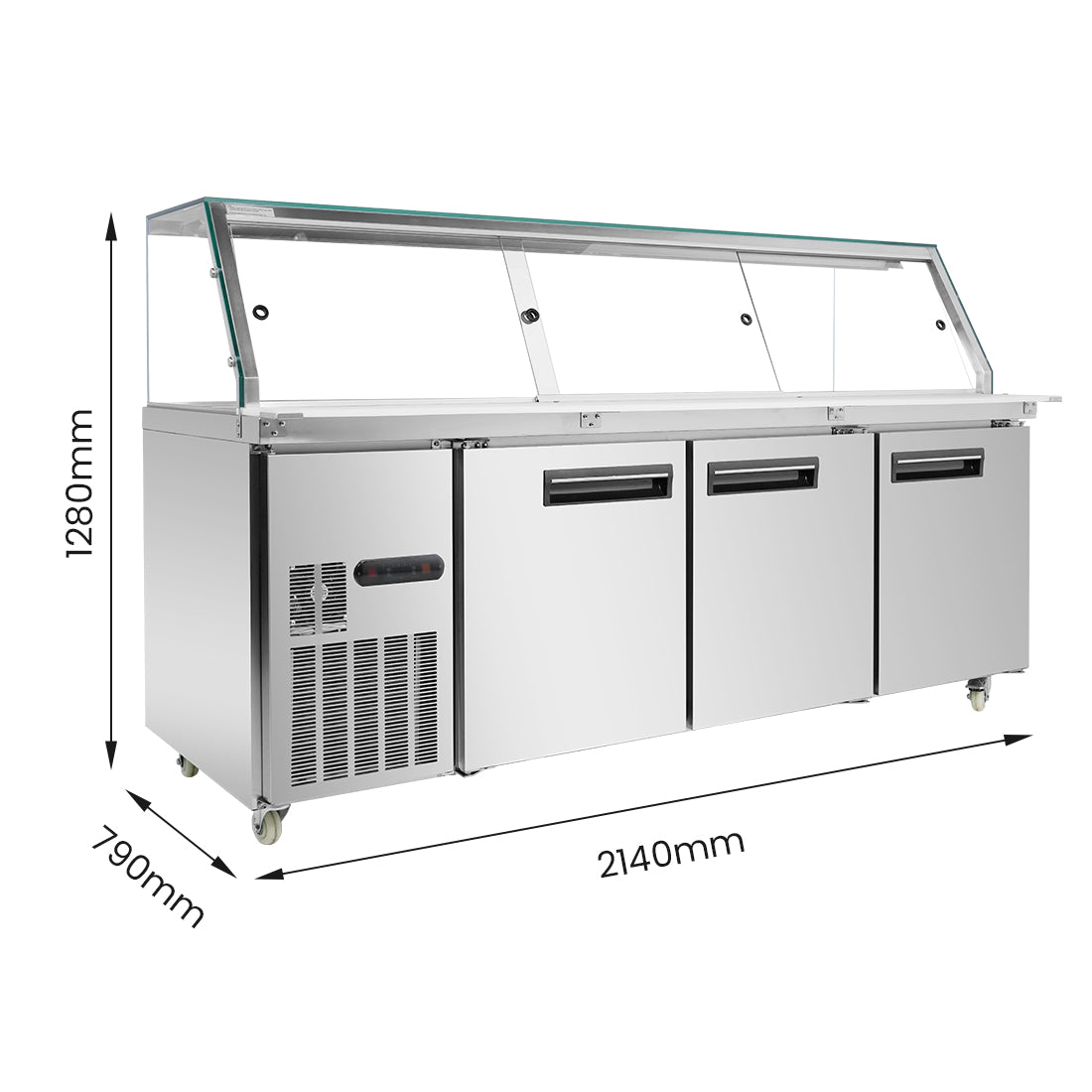 Thermaster Cold Salad & Noodle Bar 6x1/1 GN Pans – PG210FA-XG