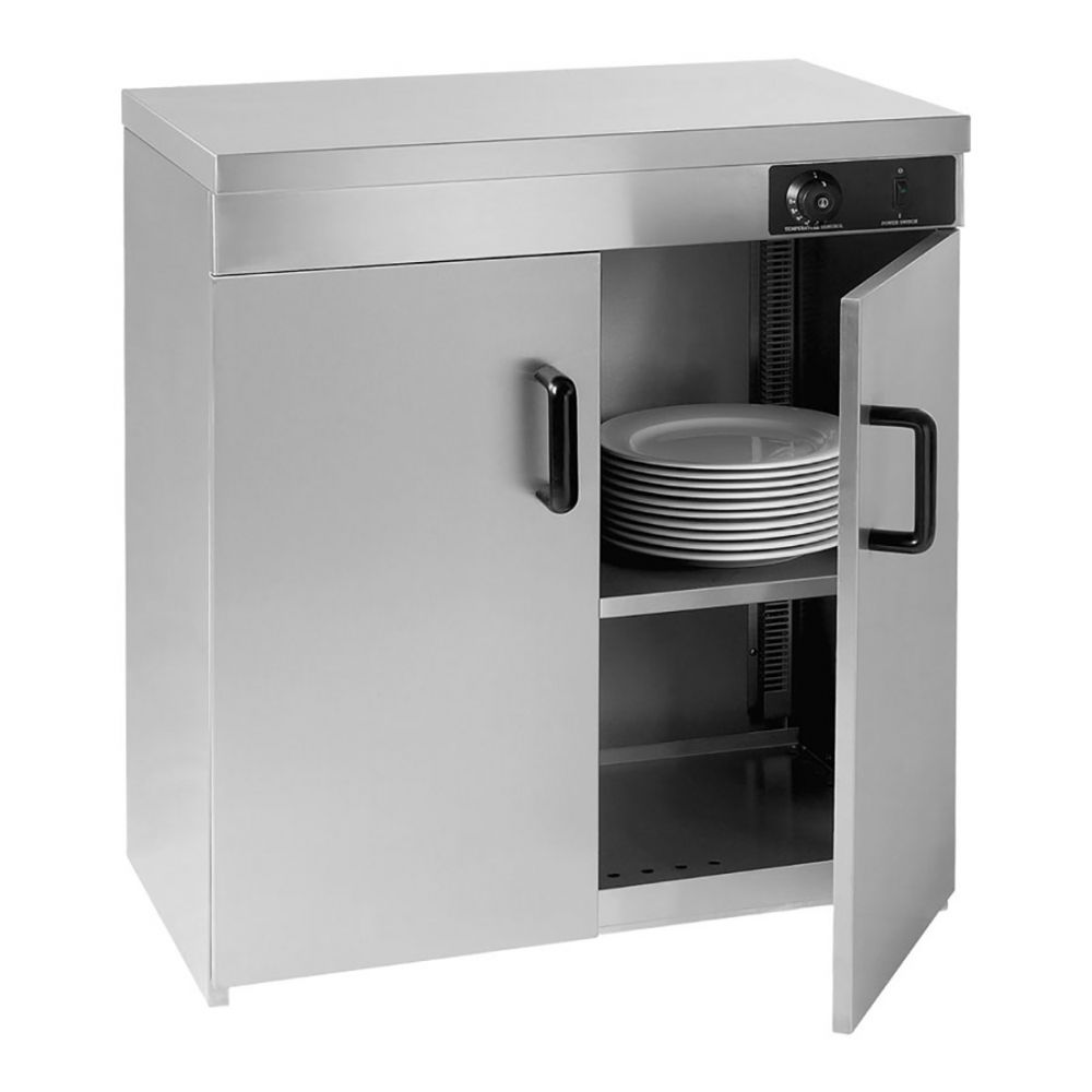 Elementry Stainless Steel Double Cabinet Plate Warmer 120 Plates – PW-DE