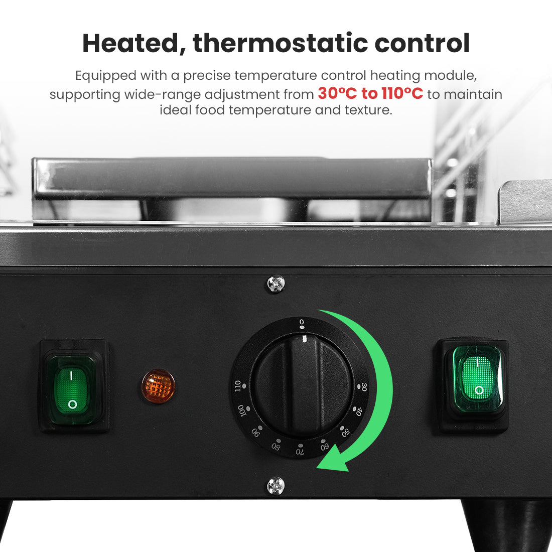 Benchstar Pie Warmer & Hot Food Display – PW-RT/900/1E – 900x490x610mm